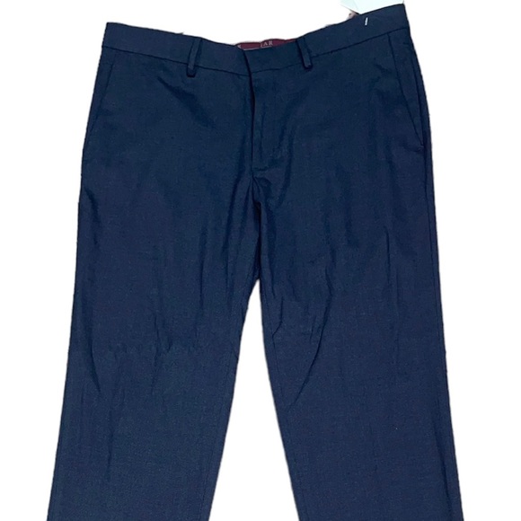 34/30 Haggar Dark Navy Blue Dress Pants Slacks - Picture 4 of 6